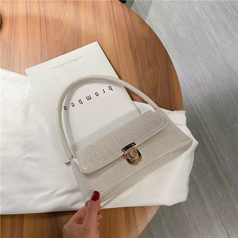 Osman White Croco Sling Bag for Women - Image 1